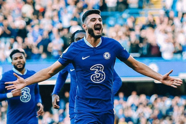 Ekspresi Armando Broja usai membobol gawang Wolverhampton (c) Chelsea FC