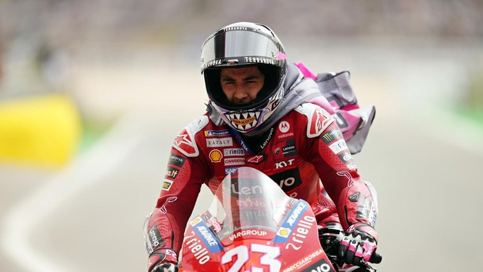 Hasil sprint race MotoGP Inggris 2024. (Foto: AP/Jose Breton)