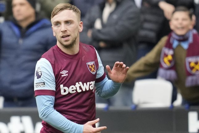 Winger West Ham, Jarrod Bowen (c) AP Photo/Kin Cheung